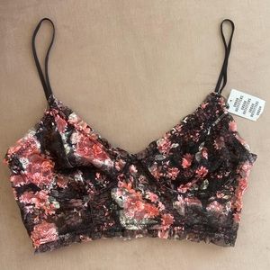 NWT floral lace bra top